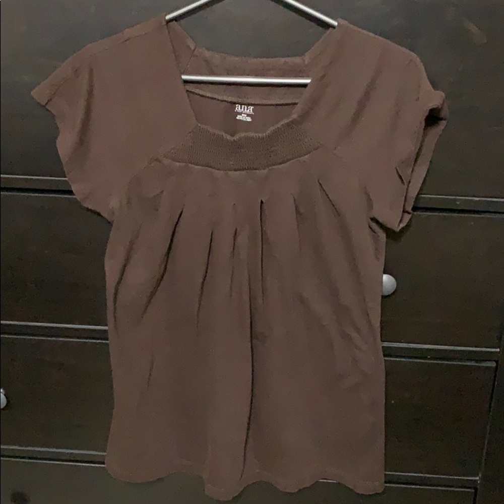 ANA Brown tapered top